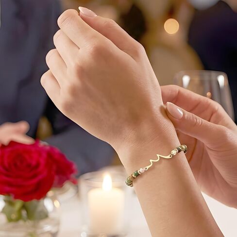 أساور موجة للنساء، من خلال أمواج الحياة، سوار الصداقة الأخت، هدية سوار عيد ميلاد فريدة من نوعها، هدية مجوهرات ذات مغزى لصديق الأم والابنة والجدة in Kuwait