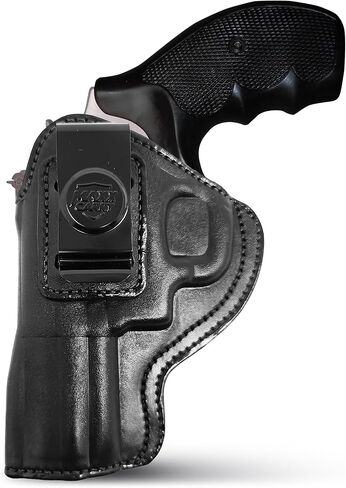 حافظة مسدس Iwb من الجلد الطبيعي لـ S&W 357 Magnum 3 "و 5 أو 6 مسدسات طلقة، 3" برميل - حافظة حمل جلدية مخفية - حافظات حمل Maxx in Saudi Arabia