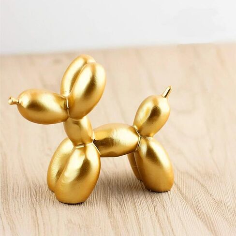 1pc Mini Resin Balloon Dog Figurine, Modern Minimalist Desktop Ornament Decoration for Home Bedroom Living Room & Office, Purple in Saudi Arabia