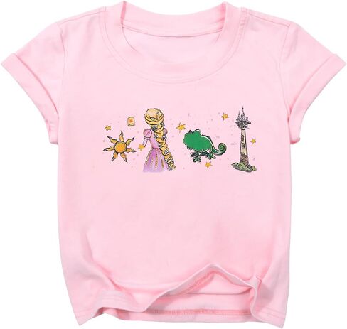 Magic Shirts for Girls Magical Castle Shirt Cute Vacation Trip Tops Summer Clothes in Saudi Arabia
