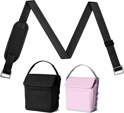 Shoulder Strap for Yeti Daytrip Lunch Bag Shoulder Strap, 60" Universal Adjustable Padded Shoul'der Strap Replacement with Metal Hooks for Lunch Bag/Crossbody Bag (Charcoal) in Saudi Arabia