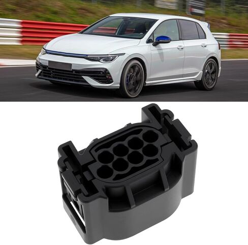 eMagTech 2 Set 8 Pin Radar Sensor Connector with Terminal Rubber Plug 4F0972708 Compatible with VW in Saudi Arabia