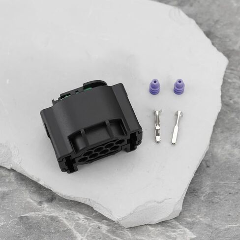 eMagTech 2 Set 8 Pin Radar Sensor Connector with Terminal Rubber Plug 4F0972708 Compatible with VW in Saudi Arabia