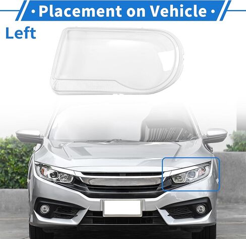 Headlight Lens Cover Headlight Headlamp Lense Clear Lens Cover for Chrysler 300C 2005-2010 Clear PC 1 Pcs Front Left Car in Saudi Arabia