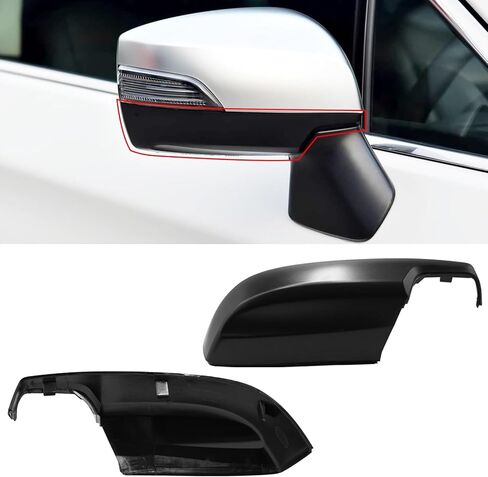 قطعة واحدة من Yumzeco متوافقة مع غطاء مرآة Subaru WRX/Impreza/Crosstrek/Legacy/Outback، غطاء مرآة Subaru جانب السائق مع مشبك خفيف بديل لـ 91059VA030 SU1326102 (يسار، أسود لامع) in Kuwait