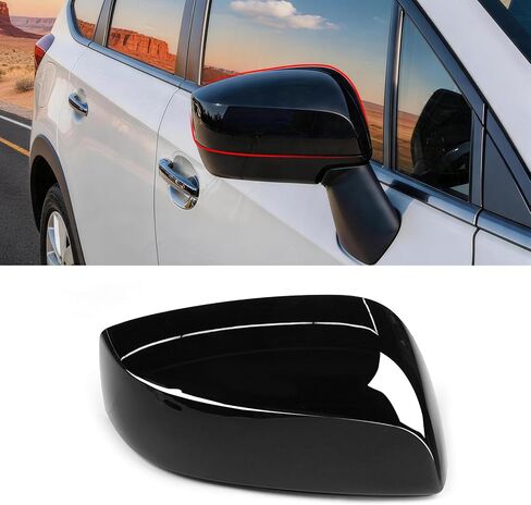 قطعة واحدة من Yumzeco متوافقة مع غطاء مرآة Subaru WRX/Impreza/Crosstrek/Legacy/Outback، غطاء مرآة Subaru جانب السائق مع مشبك خفيف بديل لـ 91059VA030 SU1326102 (يسار، أسود لامع) in Kuwait