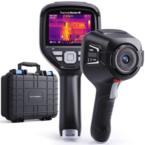 Handheld Thermal Imager, 640×480 3.5" IPS Screen, 512×384 X³ IR Resolution, -4℉ to 1022℉, Infrared Imager with Fusion Imaging, Thermal Imaging Camera with 2MP Visual Camera(Thor 002) in Kuwait