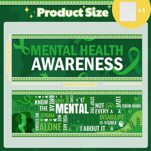 2 Pcs Child Abuse Prevention Awareness Poster Decoration - 38.5×13.8 inch Child Abuse Prevention Month Poster Decor for Office School Bulletin Board Wall Indoor Outdoor Decor Public Event Supplies in Saudi Arabia
