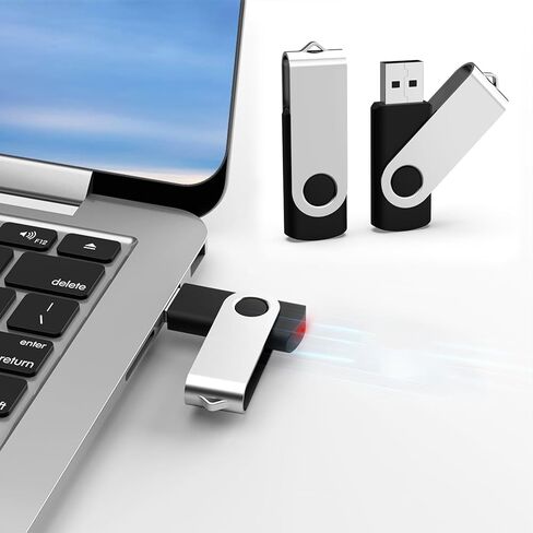 محرك فلاش 32 جيجابايت 2 قطعة USB 2.0 محرك فلاش الإبهام محرك الانتقال محركات الأقراص سلسلة المفاتيح عصا الذاكرة-أسود in Kuwait