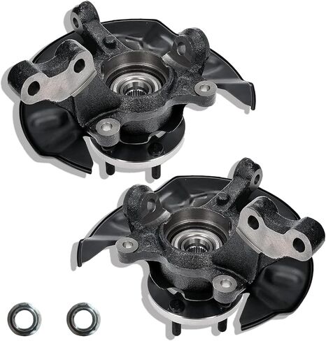 2Pcs Front Left and Right Steering Knuckle Hub Bearing Assembly 698-388 698-389 4321119015 47781-12240 For Toyota Corolla 2003-2008 L4 1.8L in Saudi Arabia
