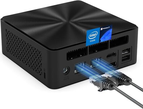 كمبيوتر صغير، AMD Ryzen 5 3500U (Beats N150/N97)، ذاكرة وصول عشوائي 16 جيجابايت، 512 جيجابايت SSD، أجهزة كمبيوتر سطح المكتب Windows 11، طلاب الأعمال والمكاتب المنزلية، شاشة عرض ثلاثية 4K/Type-C PD/HDMI/DP/WiFi/BT in Kuwait