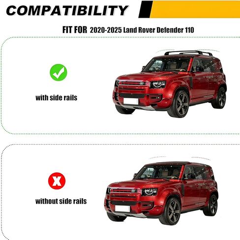 Roof Rack Cross Bars for Land Rover Defender 110 2020-2025, Heavy Duty Aluminum 200LBS Capacity Crossbar Car Carrier Luggage, Fit for Flush Side Rails in Saudi Arabia