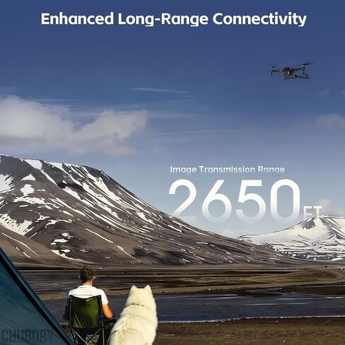 طائرات بدون طيار GPS مع كاميرا للبالغين 4K UHD، CHUBORY X10 PRO، طيران ممتد 90 دقيقة، نطاق قيادة 3280 قدم، إرجاع تلقائي ذكي، نظام تتبعني، محرك بدون فرش، 5G FPV RC Quadcopter للمبتدئين (<0.55 رطل) in Saudi Arabia