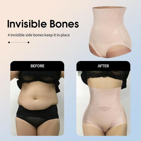 Tummy Control Shapewear Panties for Women High Waist Trainer Body Shaper Slimming Shapewear Underwear Girdle Panty in Saudi Arabia