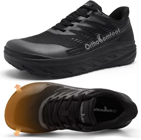 Women's Orthopedic Diabetic Wide Toe Box Sport Shoes: Comfortable Arch Support Plantar Fasciitis Orthotic Running Sneakers, Casual Work Tennis Outdoor Walking Shoes for Swollen Feet, Heel Pain in Saudi Arabia
