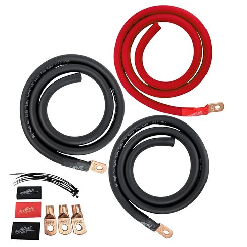 مجموعة ترقية Sky High Car Audio E-Series 1/0 CCA Big 3 - أحمر وأسود in Saudi Arabia