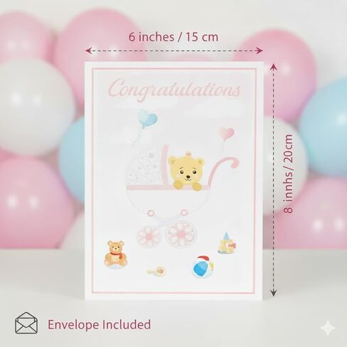 بطاقة استحمام الطفل المنبثقة للأولاد والبنات من DEVINE Popup Cards | عربة مولود جديد مبروك | مرحبًا بك في بيتك بيبي | بطاقة هدايا ثلاثية الأبعاد شكرًا لك | بطاقة تهنئة بالمولود in Kuwait