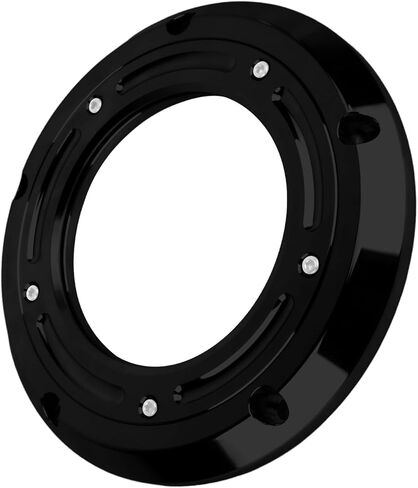 HDBUBALUS Motorcycle Derby Cover Ring Frame Trim Fit for Dyna Softail Evolution 1340 Touring Trike models Road King FLHRC Road Glide Special FLTRXS Street Glide Fat Boy 1999-2018 Chrome in Saudi Arabia