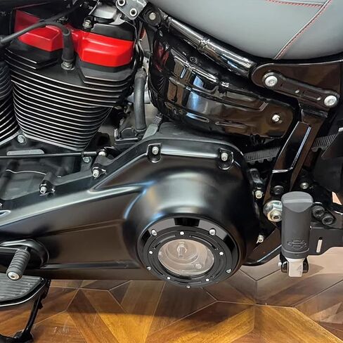 HDBUBALUS Motorcycle Derby Cover Ring Frame Trim Fit for Dyna Softail Evolution 1340 Touring Trike models Road King FLHRC Road Glide Special FLTRXS Street Glide Fat Boy 1999-2018 Chrome in Saudi Arabia