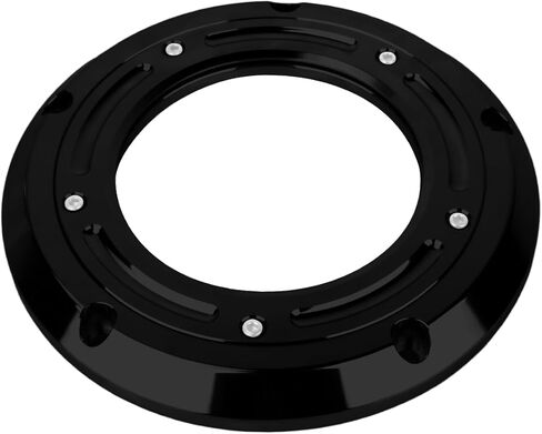 HDBUBALUS Motorcycle Derby Cover Ring Frame Trim Fit for Dyna Softail Evolution 1340 Touring Trike models Road King FLHRC Road Glide Special FLTRXS Street Glide Fat Boy 1999-2018 Chrome in Saudi Arabia