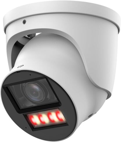 EmpireTech Smart IR and Warm Dual Lights 4MP 1/1.8" CMOS Turret IP Camera 2.7mm-12mm Motorized vari-foca Lens,Two-Way Talk,IVS,IPC-T54PRO-ZE (White) in Saudi Arabia