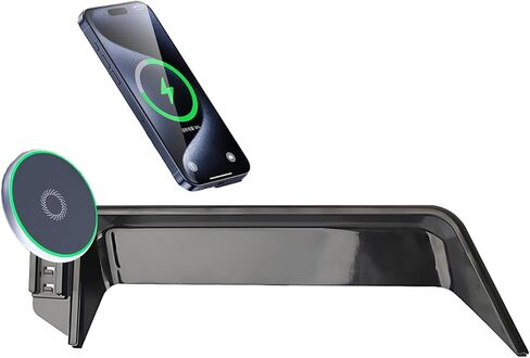 Car Phone Holder for Toyota Sienna 2021-2024 Accessories Apply to 9 Inch Touch Screen 15W Fast Wireless Charger Screen Fixed Clip Cell Phone Mount with Dashboard Storage Tray in Saudi Arabia