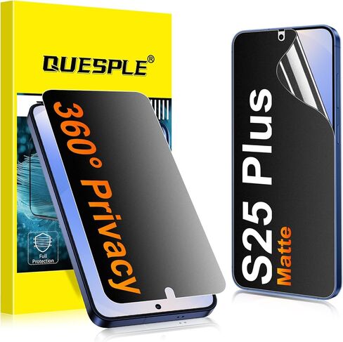 2 Pack for Samsung Galaxy S24 Plus Matte Privacy Screen Protector [Not Glass], 360° Anti-Spy, Anti-Scratch, Anti-Glare, Support Fingerprint Unlock in Saudi Arabia