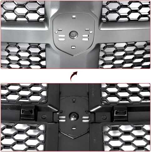 مجموعة شواية أمامية MIC متوافقة مع 2013-2018 Ram 1500/1500 Classic 2019-2022 Shell مع شبكة سوداء (زخرفة كريستال الجرانيت) in Kuwait