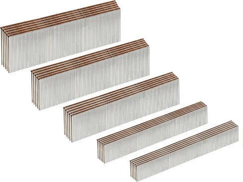 HW HAMWOO 18 Gauge Brown T-Head Brad Nails,Galvanized 18 GA Nail Gun Nails AssortedSuitable for Most Brand of 18 Gauge for Pneumatic, Electric Brad Nailer (5/8"+3/4"+1"+1-1/4"+1-1/2",2500 Pack) in Saudi Arabia