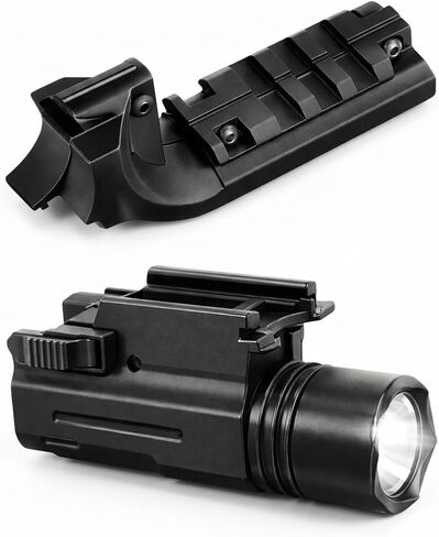 GOTICAL Beretta M9 Mount Picatinny حامل السكك الحديدية للصيد والرماية | محول السكك الحديدية Beretta M9، مقابض قوية، عناصر متينة (حامل السكك الحديدية ومصباح يدوي) in Kuwait