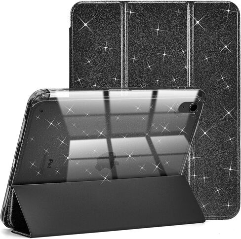 حافظة لجهاز iPad A16 الجيل الحادي عشر 11 بوصة 2025، iPad الجيل العاشر 10.9 بوصة 2022 مع حامل أقلام، غطاء خلفي شفاف من البولي كربونات بتصميم لامع لطيف، أزرق in Kuwait