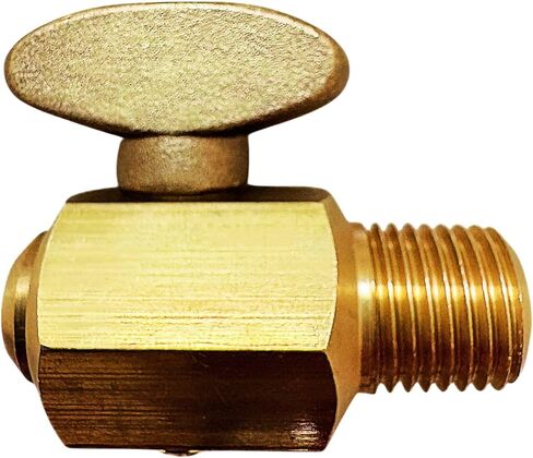 AIGO فرامل الهواء خزان الهواء استنزاف الديك الأرضي التوصيل (1/4 "NPT ذكر) (1) in Kuwait