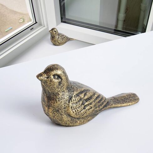 Cast Iron Bird Heavy Duty Door Stopper - Avoid Drilling Holes with Handle Metal Antique Decorative Vintage Rustic Door Stopper for Office, Home， Bedroom and Exterior Doors (1, Black) in Saudi Arabia