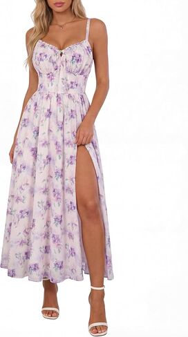 Scarlet Darkness Floral Dress for Women 2026 Corset Milkmaid Sundress Wedding Guest Dresses in Saudi Arabia