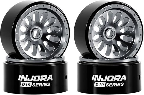 INJORA D19 Ripple 0.7" Aluminum Beadlock Wheel for 1/30 Axial SCX30, Gold(W7005) in Saudi Arabia
