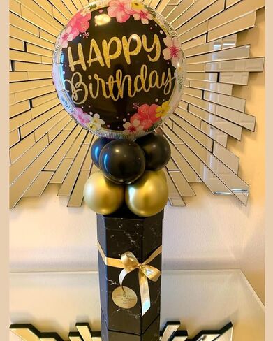 UNIKPACKAGING Flower Gift Box with Surprise Tiers, Hexagon Shape, 8.5x7.4x15 inches, for Luxury Gift and Flower Arrangemetns (Pink) in Saudi Arabia