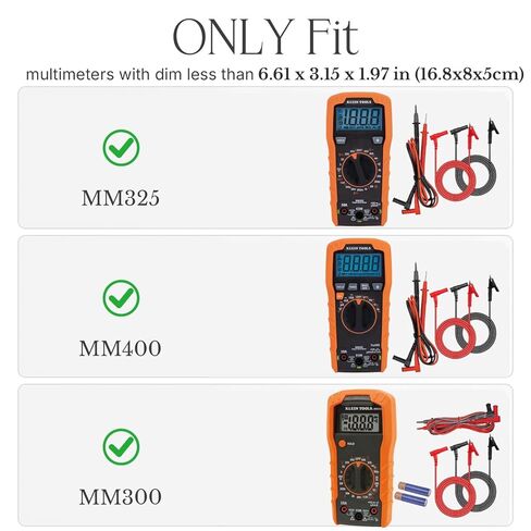 حافظة صلبة متعددة العدادات لكلاين MM325/MM400/MM300/Fluke 117/Fluke 115، حافظة محمولة لـ ET140/80023P (الحافظة فقط) in Kuwait