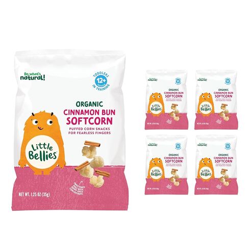 Little Bellies Organic Sweet & Salty Softcorn Toddler Snack (5 x 1.25 oz Individual Packs) in Saudi Arabia