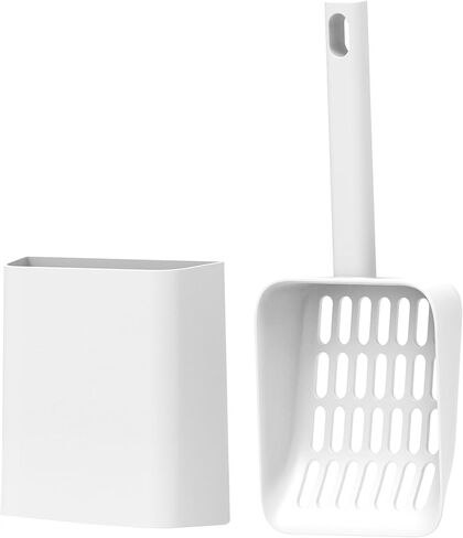 Cat Pooper Scooper, 2 in 1 Cat Litter Scoop with Holder Stand Cat Stuff Cat Scooper for Litter Box Cat Accessories Cat Supplies Kitty Litter Scoop Heavy Duty and Easy Clean Scoop Away Cat Litter in Saudi Arabia