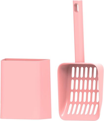 Cat Pooper Scooper, 2 in 1 Cat Litter Scoop with Holder Stand Cat Stuff Cat Scooper for Litter Box Cat Accessories Cat Supplies Kitty Litter Scoop Heavy Duty and Easy Clean Scoop Away Cat Litter in Saudi Arabia