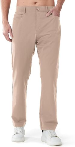 ALLZERO Feel Fit™ Men's Golf Pants 30"/32"/34" Work Dress Pants Stretch Quick Dry Lightweight Casual Trousers with Pockets in Saudi Arabia
