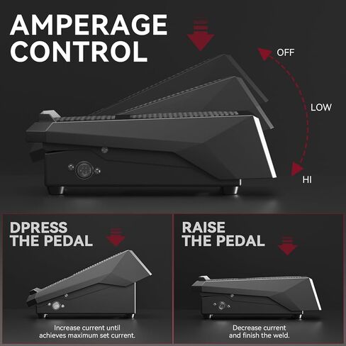 دواسة قدم لحام من ARCCAPTAIN TIG ذات 5 دبابيس، دواسة قدم TIG للتحكم عن بعد في أمبير، كابل بطول 10 أقدام لـ ARCCAPTAIN TIG200، TIG200P ACDC وTIG205 Pro in Kuwait
