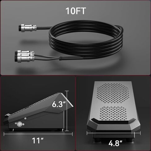 دواسة قدم لحام من ARCCAPTAIN TIG ذات 5 دبابيس، دواسة قدم TIG للتحكم عن بعد في أمبير، كابل بطول 10 أقدام لـ ARCCAPTAIN TIG200، TIG200P ACDC وTIG205 Pro in Kuwait