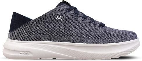 mykos Men's Wilson Knit Lace-Up Sneaker with Fold Down Heel - Lightweight, Breathable, Stylish for Walking, Travel and Everyday Wear in Saudi Arabia