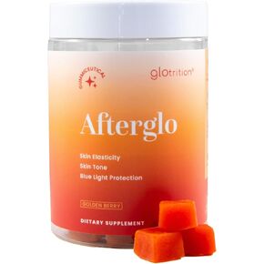 Glotrition Afterglo Gummies - Beauty Supplement with Vitamin A, Vitamin C, and Vitamin E for Radiant Skin - Smoothes Skin and Increases Skin Elasticity - 60 Gummies in Saudi Arabia
