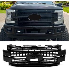 مجموعة شواية المصد الأمامي MIC متوافقة مع 2017-2019 F-250 F-350 F250 F350 Super Duty Platinum (ألومنيوم ساتان) in Kuwait