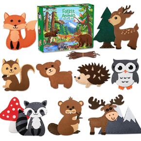 مجموعة الخياطة GOASION للأطفال، مجموعة الخياطة Planet Kids، تصميم مثقوب مسبقًا للزينة المعلقة DIY، خياطة الحلمة للمبتدئين من سن 8 إلى 12 عامًا، هدية عيد ميلاد للأولاد والبنات in Kuwait