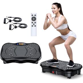 Vibration Plate Exercise Machine, Power Waver Vibration Plate Platform for Lymphatic Drainage Whole Body Vibration Plate Machine Helps Weight Loss Shaping 330lbs in Saudi Arabia