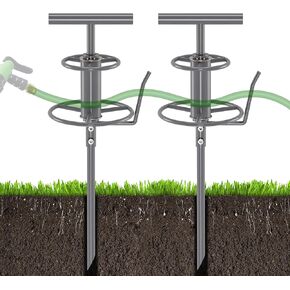 Walensee 32 بوصة دليل خرطوم الحديقة سبايك الزاوية اليمنى خرطوم سحب الوقوف، بكرة خرطوم معدنية شديدة التحمل لزاوية الحديقة بكرة خرطوم الري المساعدة، معدات سقي الحديقة والحديقة، حامي زهرة النبات in Kuwait