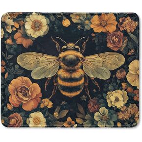Vintage Floral Hummingbird Mouse Pad, Hummingbird Gifts for Women, William Morris Inspired Cottagecore Flower Humming Bird Mouse Pad for Home Office Computer Gaming Desk Essentials, 9.5x7.9 Inch in Saudi Arabia